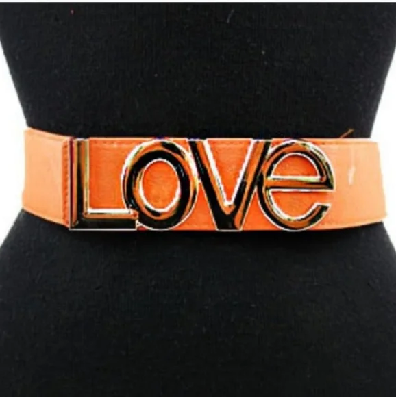 Callie Lives | Accessories | Love Gold Tone Buckle Elastic  display picture 1
